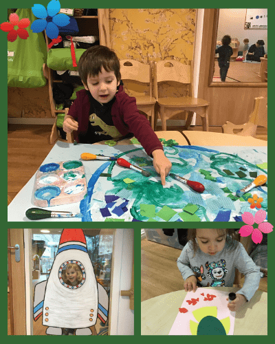 Day care children enjoy themed learning opportunities at Zein International Childcare.