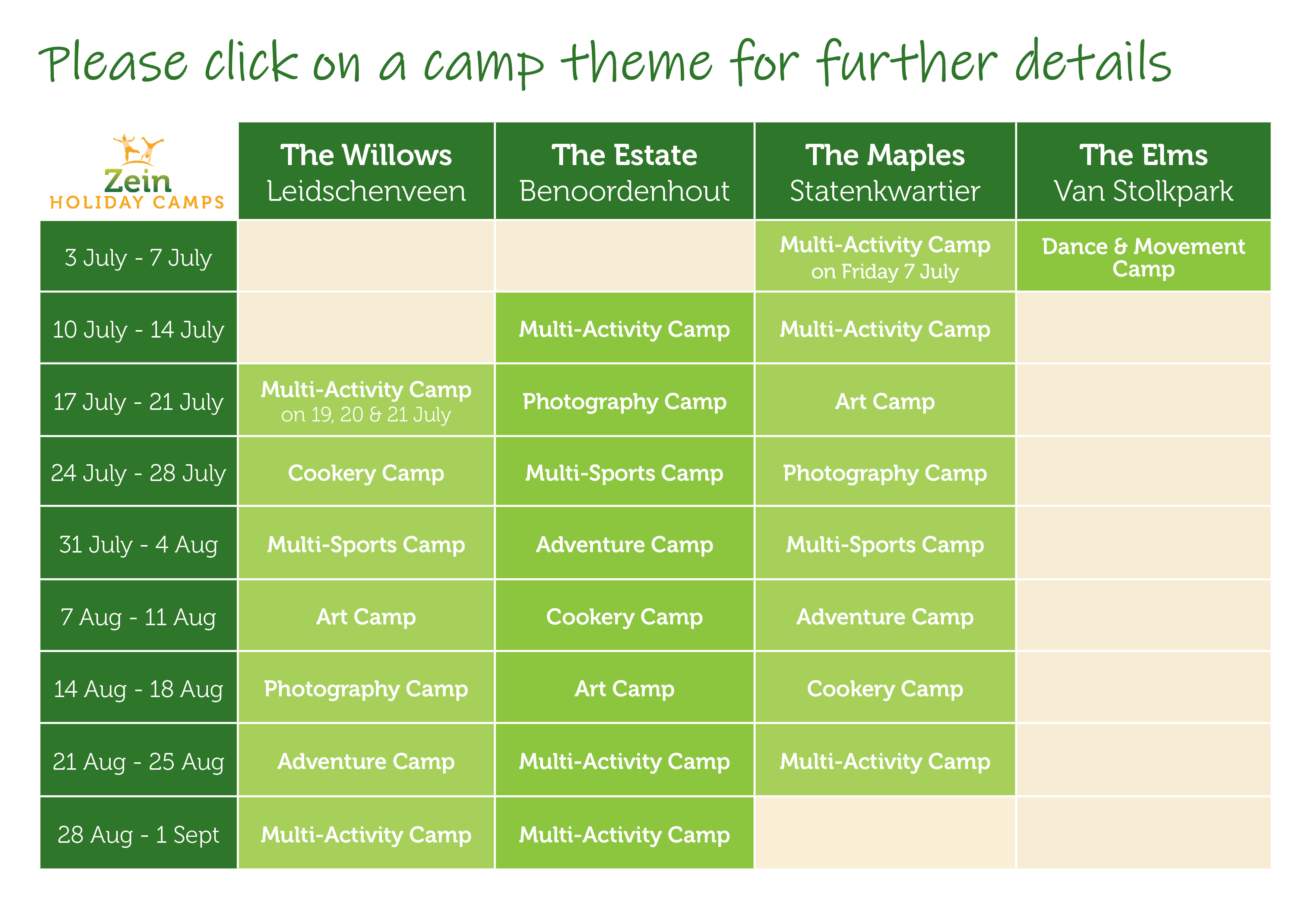 Click to view the camp calendar
